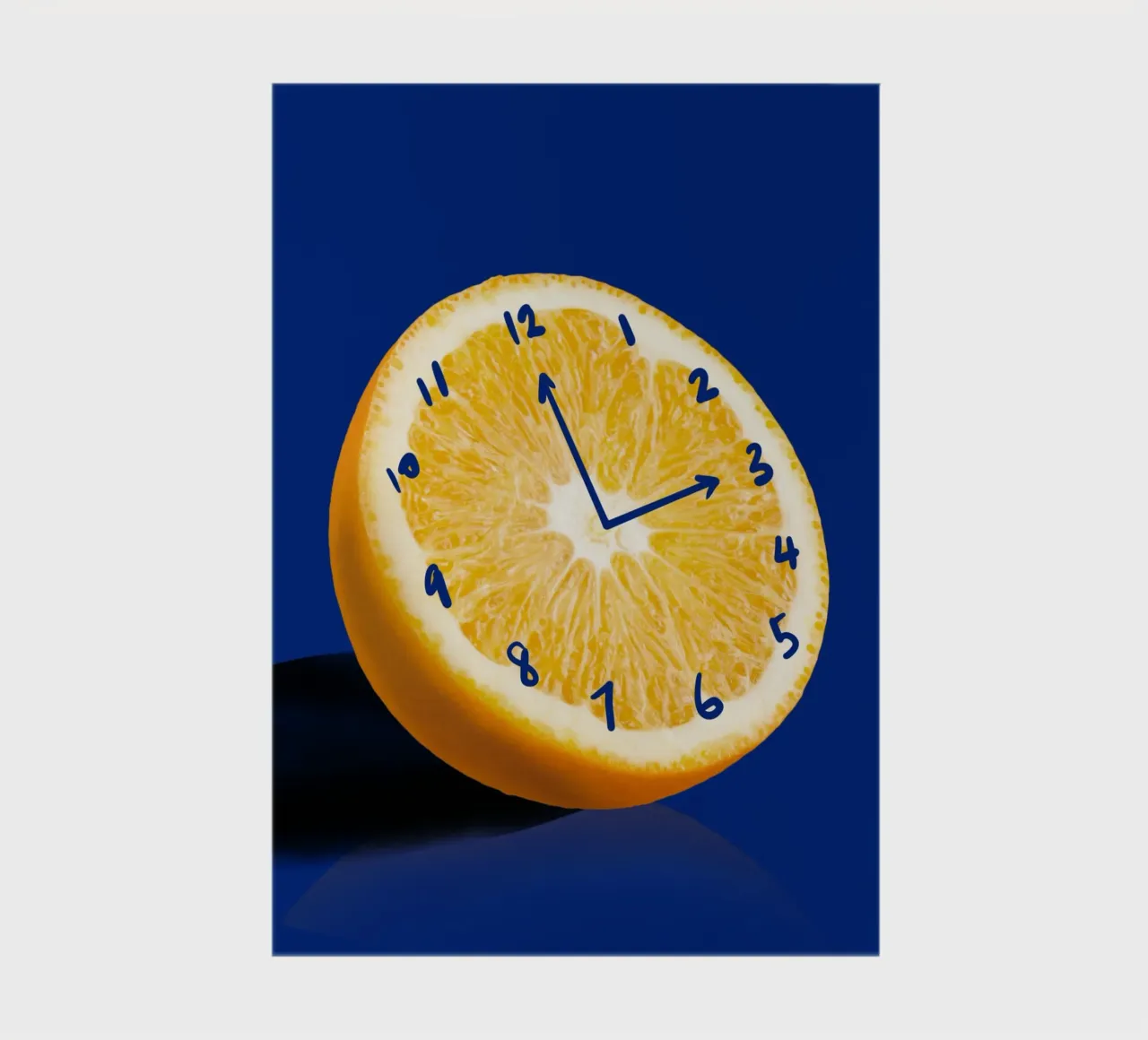 Orange clock notebook by Little Dean
