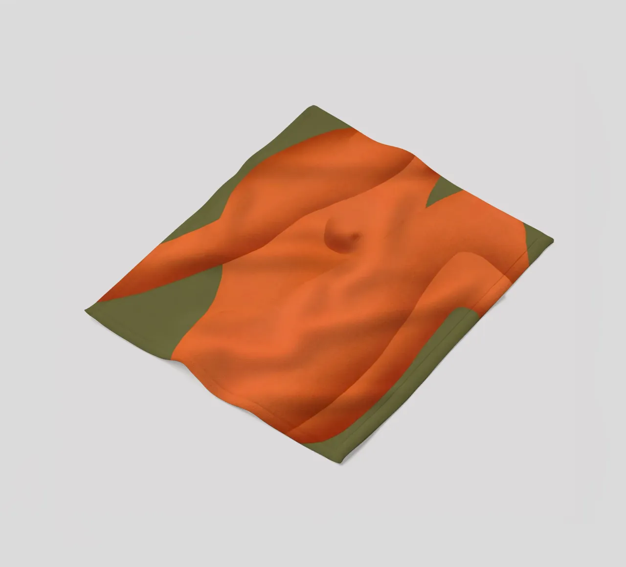 Curve arancioni coperta in pile da Little Dean
