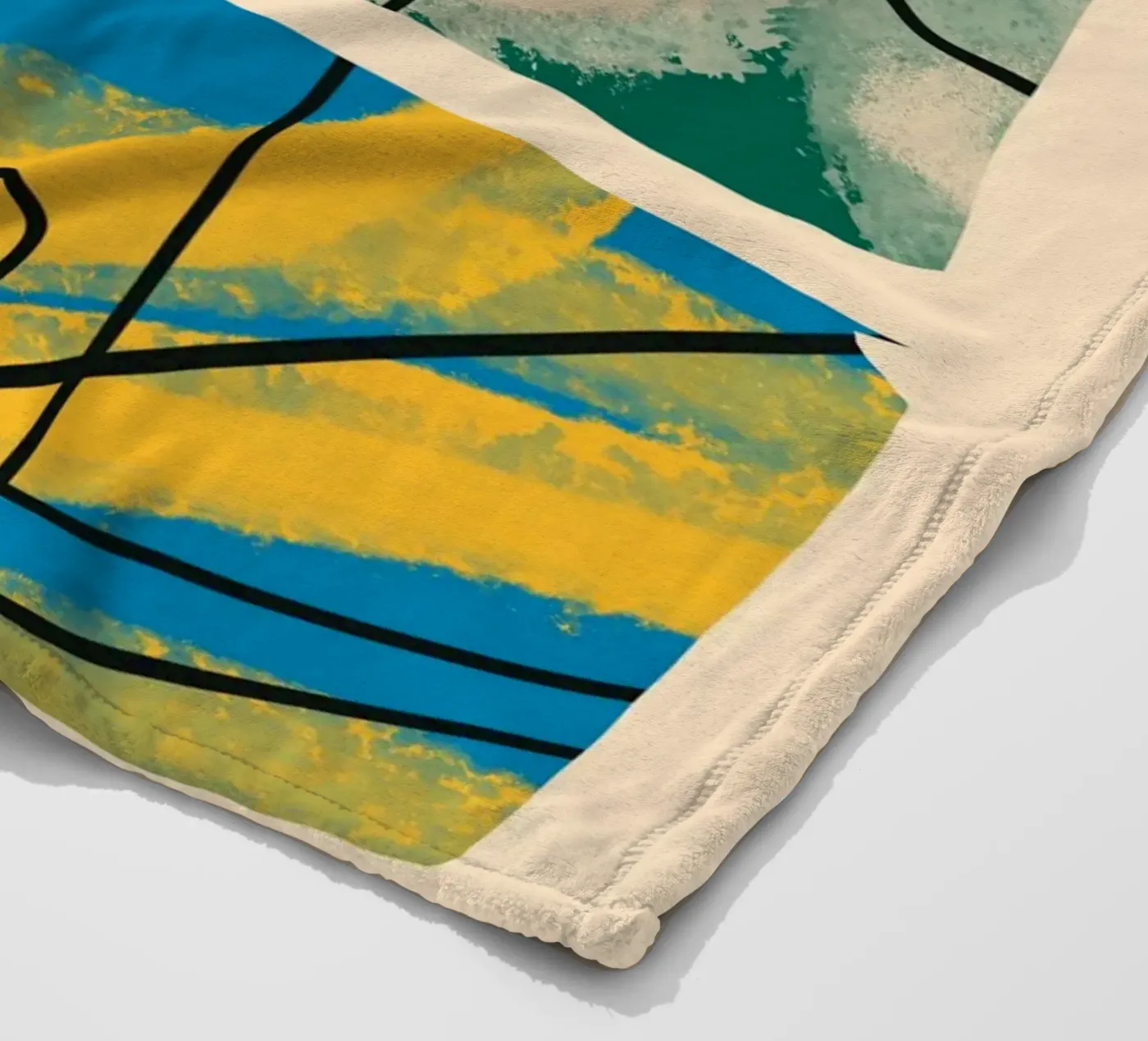 Playful loop fleece blanket by Little Dean