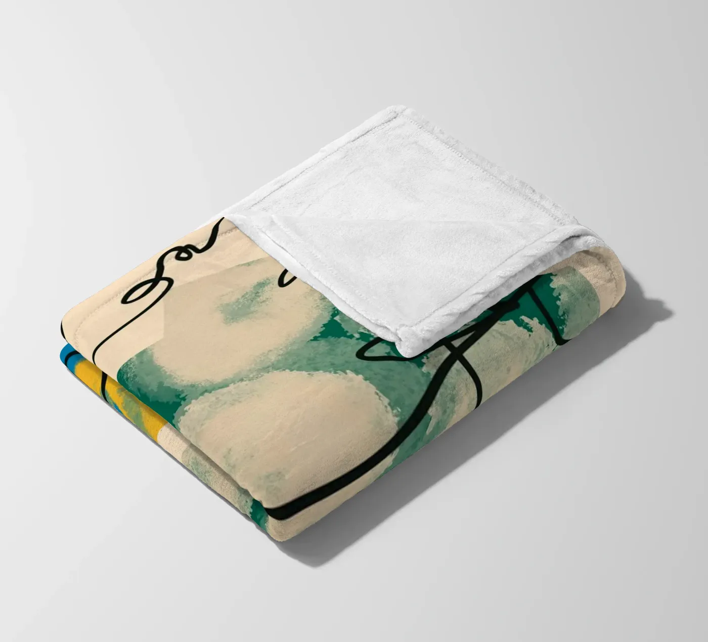 Playful loop fleece blanket by Little Dean