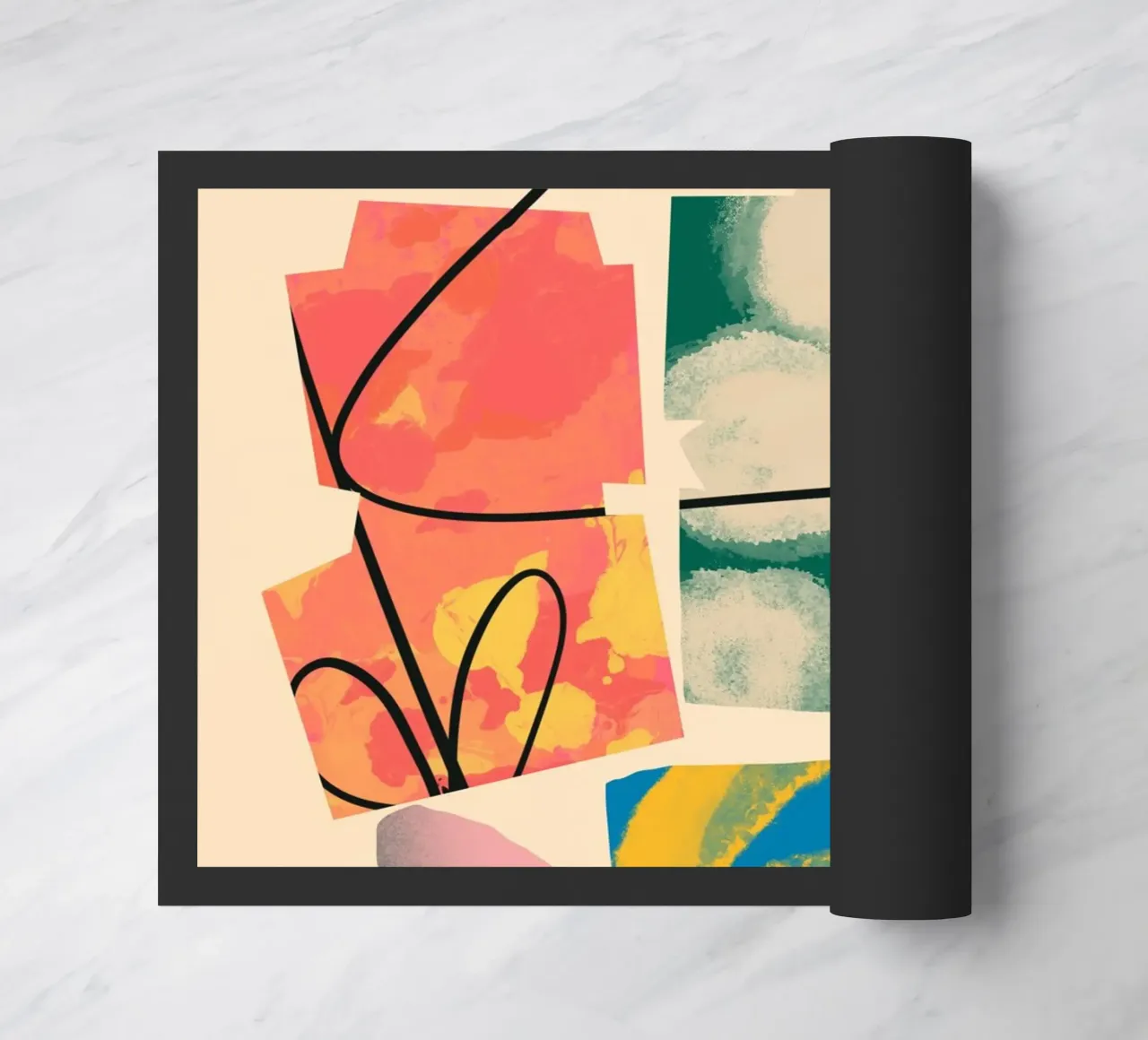 Playful loop doormat by Little Dean