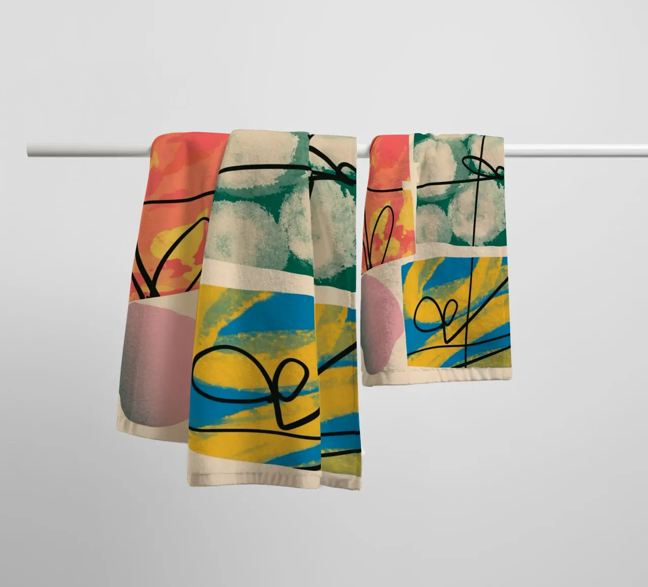Playful loop towel by Little Dean