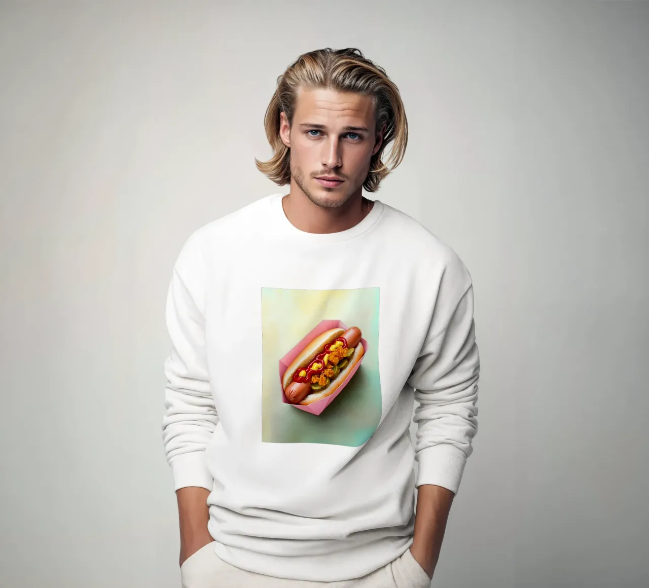 Amore per gli hotdog felpa da Carinaprint