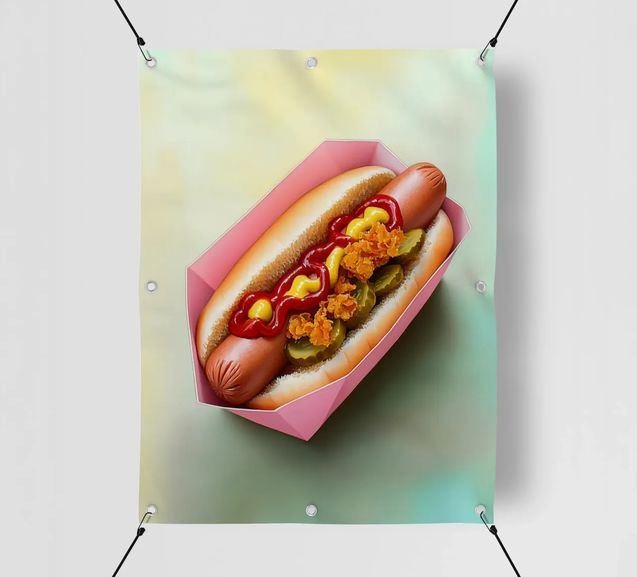 Amore per gli hotdog telo in pvc da Carinaprint