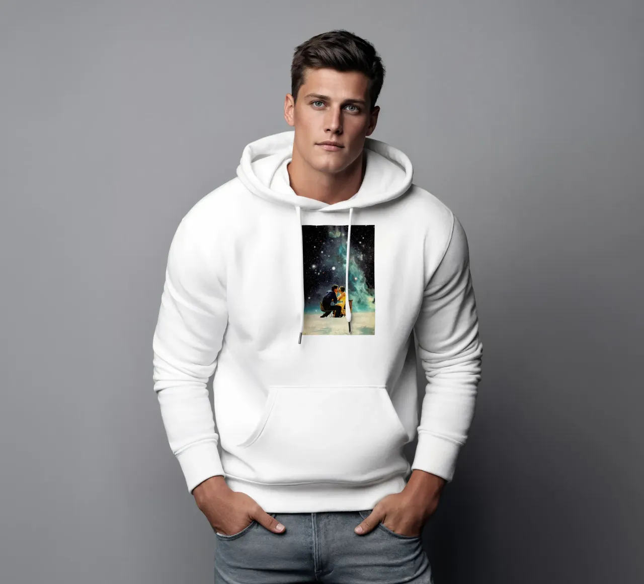 I'd Like To Take You To The Stars For A Second Date sudadera con capucha de Frank Moth