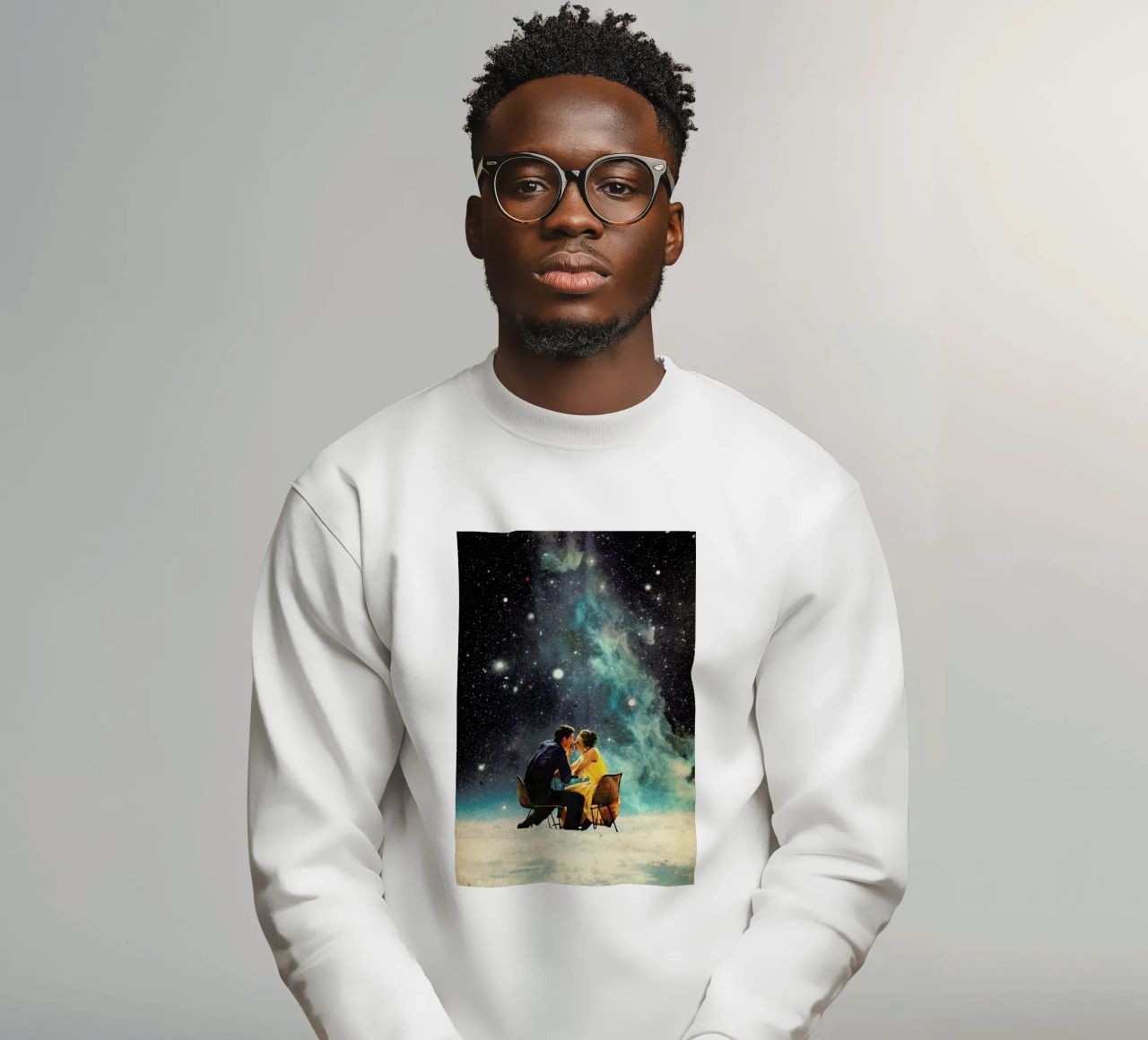 I'd Like To Take You To The Stars For A Second Date Sweatshirt von Frank Moth