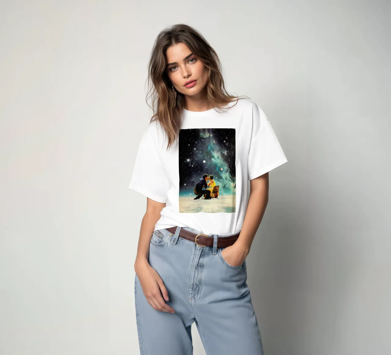 I'd Like To Take You To The Stars For A Second Date T-Shirt von Frank Moth