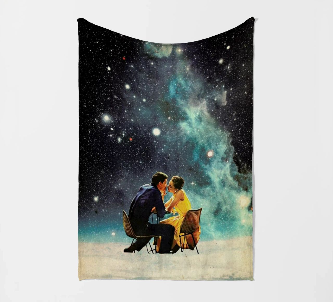 I'd Like To Take You To The Stars For A Second Date fleece blanket by Frank Moth