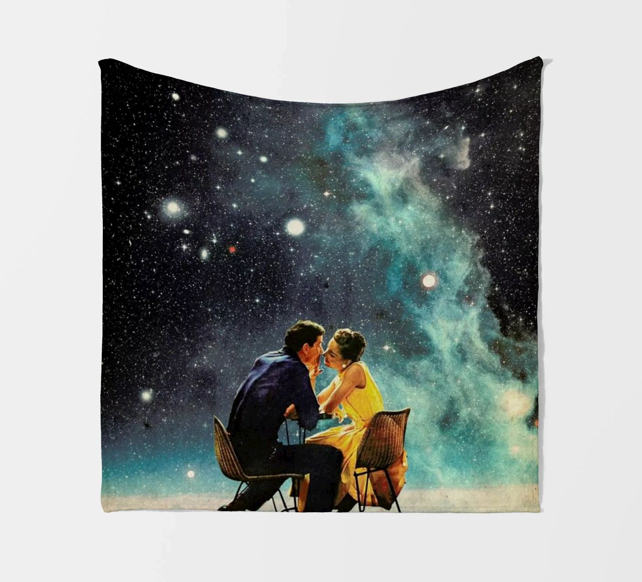 I'd Like To Take You To The Stars For A Second Date fleece blanket by Frank Moth