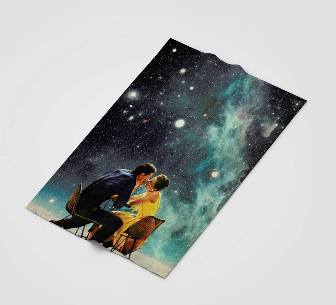 I'd Like To Take You To The Stars For A Second Date fleece blanket by Frank Moth
