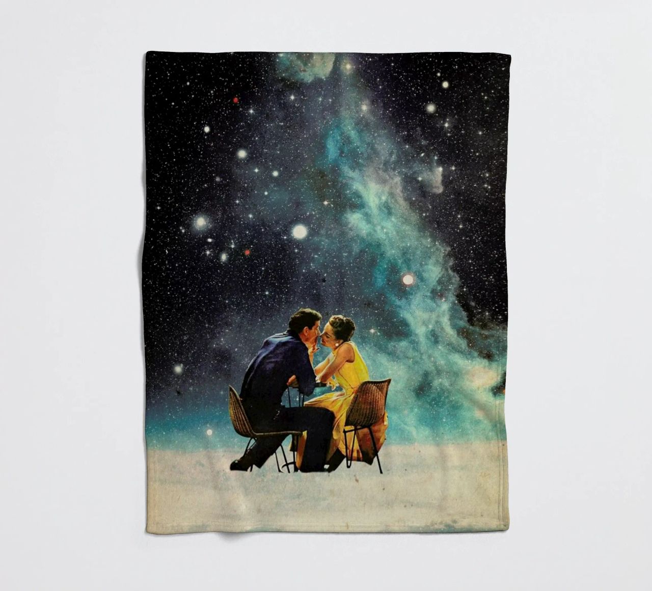 I'd Like To Take You To The Stars For A Second Date fleece blanket by Frank Moth