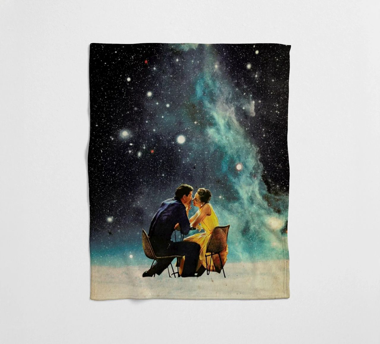 I'd Like To Take You To The Stars For A Second Date fleece blanket by Frank Moth
