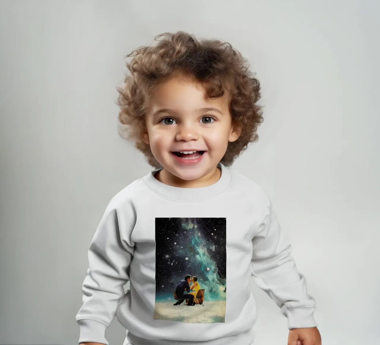 I'd Like To Take You To The Stars For A Second Date felpa neonato da Frank Moth