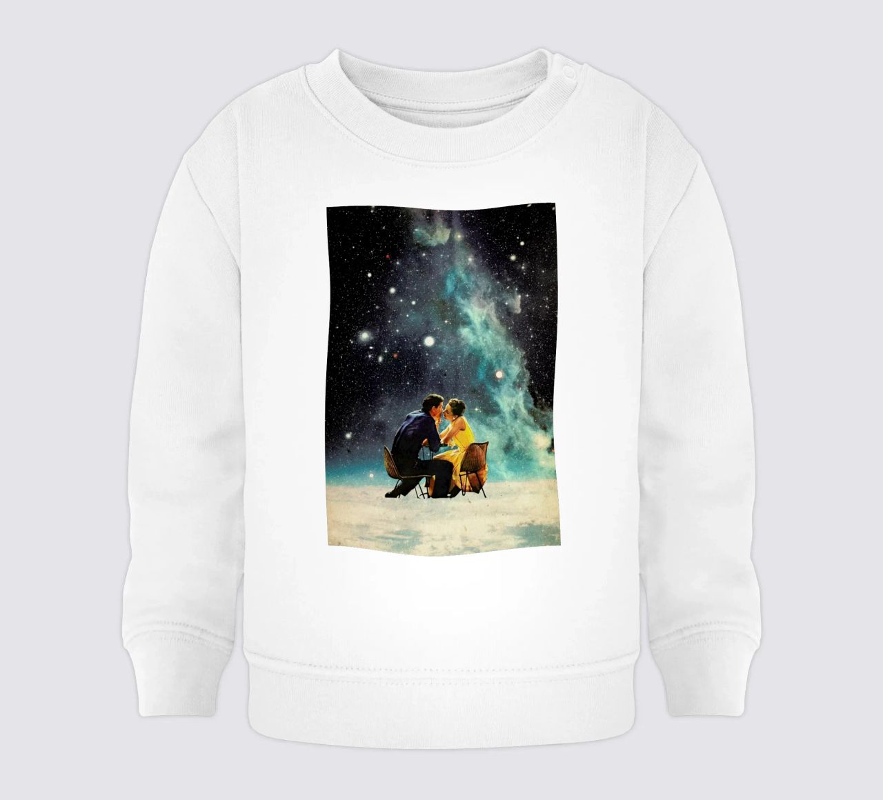 I'd Like To Take You To The Stars For A Second Date felpa neonato da Frank Moth