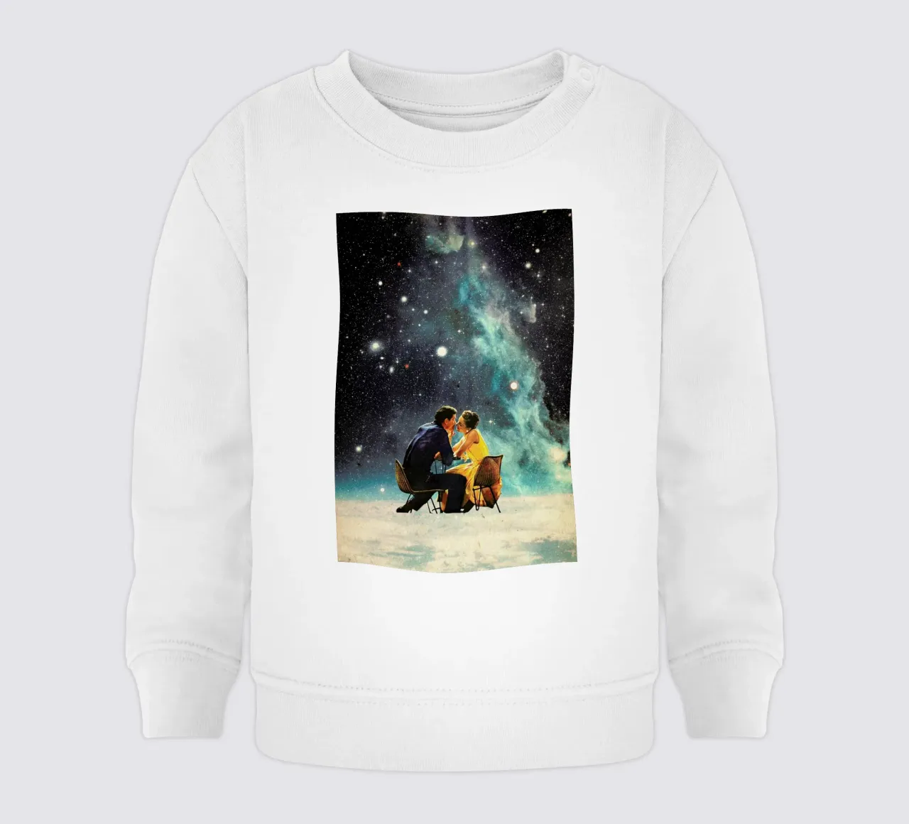 I'd Like To Take You To The Stars For A Second Date felpa neonato da Frank Moth