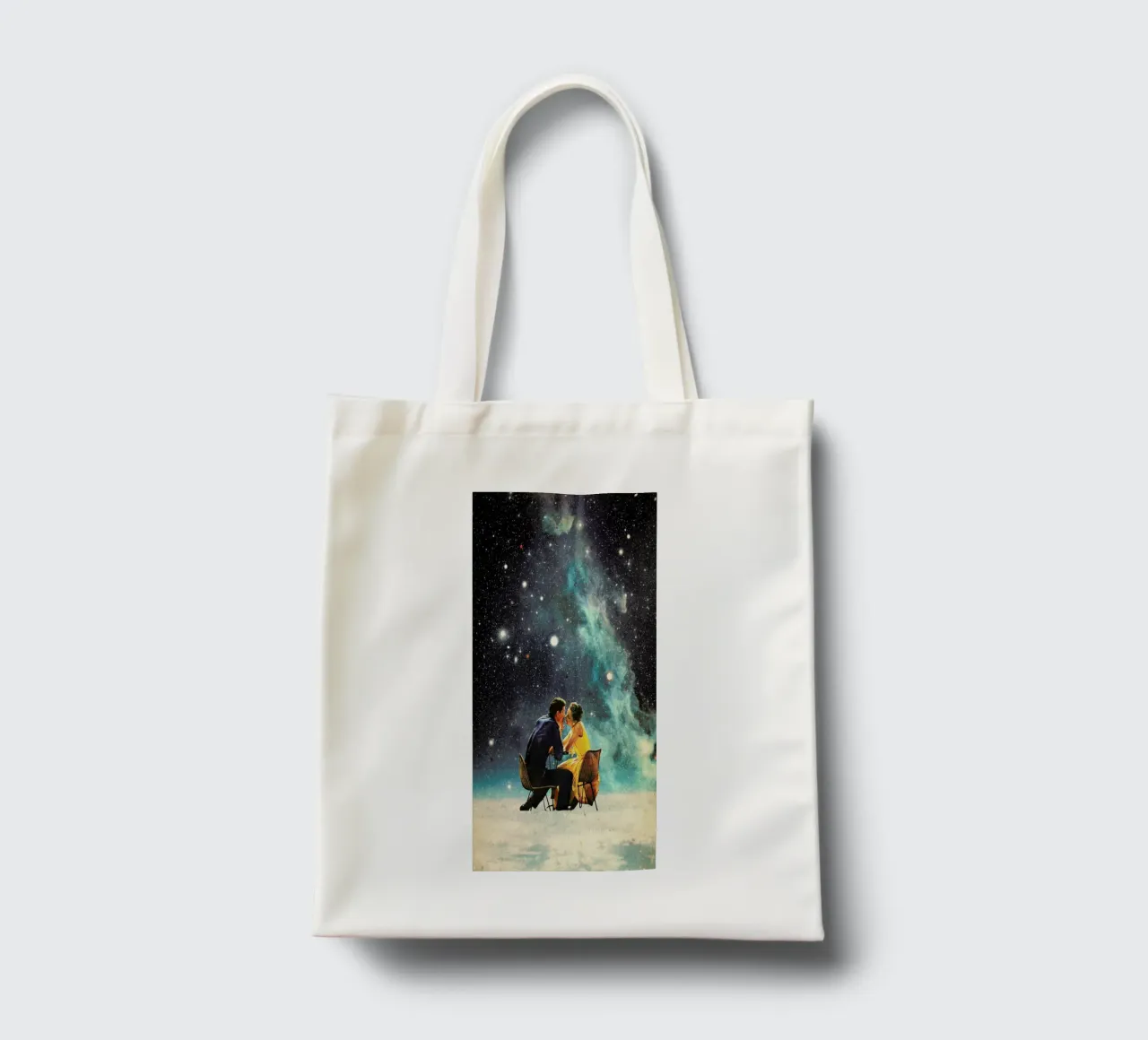 I'd Like To Take You To The Stars For A Second Date borsa in juta da Frank Moth