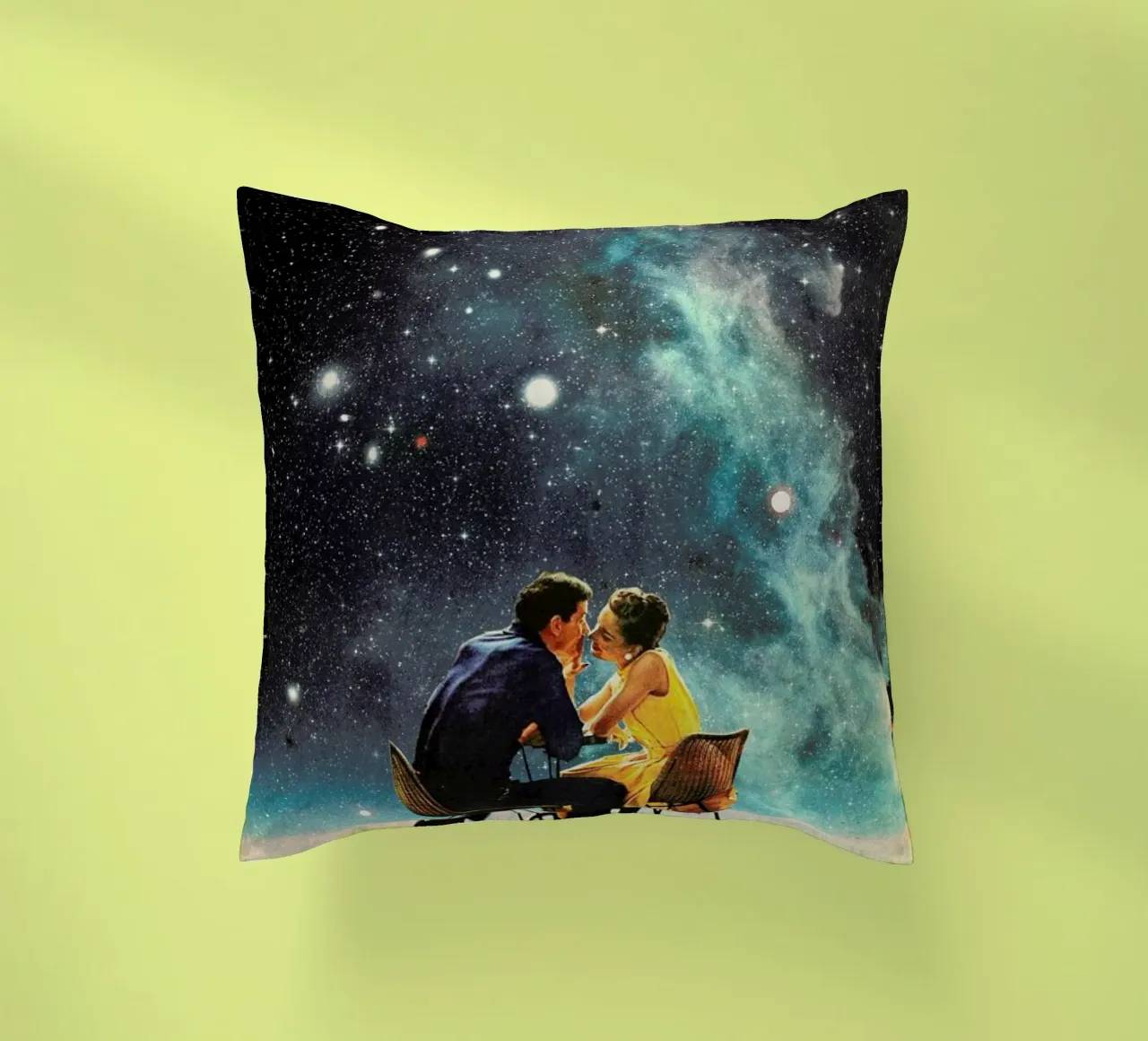 I'd Like To Take You To The Stars For A Second Date cuscino da Frank Moth