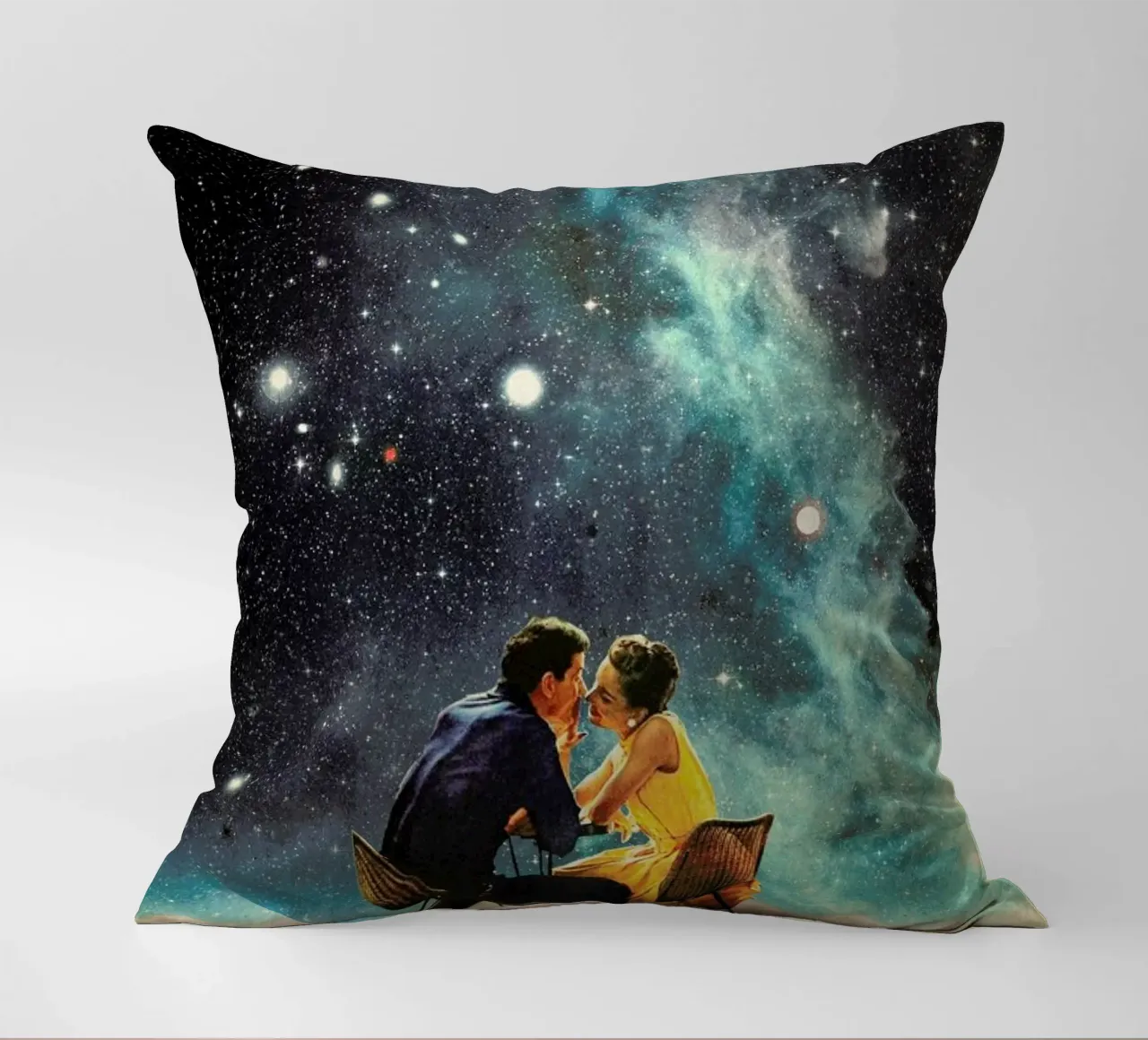 I'd Like To Take You To The Stars For A Second Date cuscino da Frank Moth