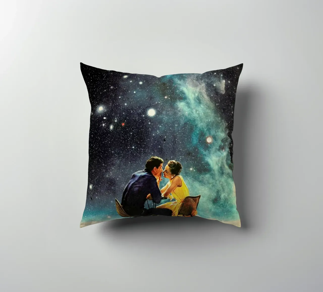 I'd Like To Take You To The Stars For A Second Date cuscino da Frank Moth