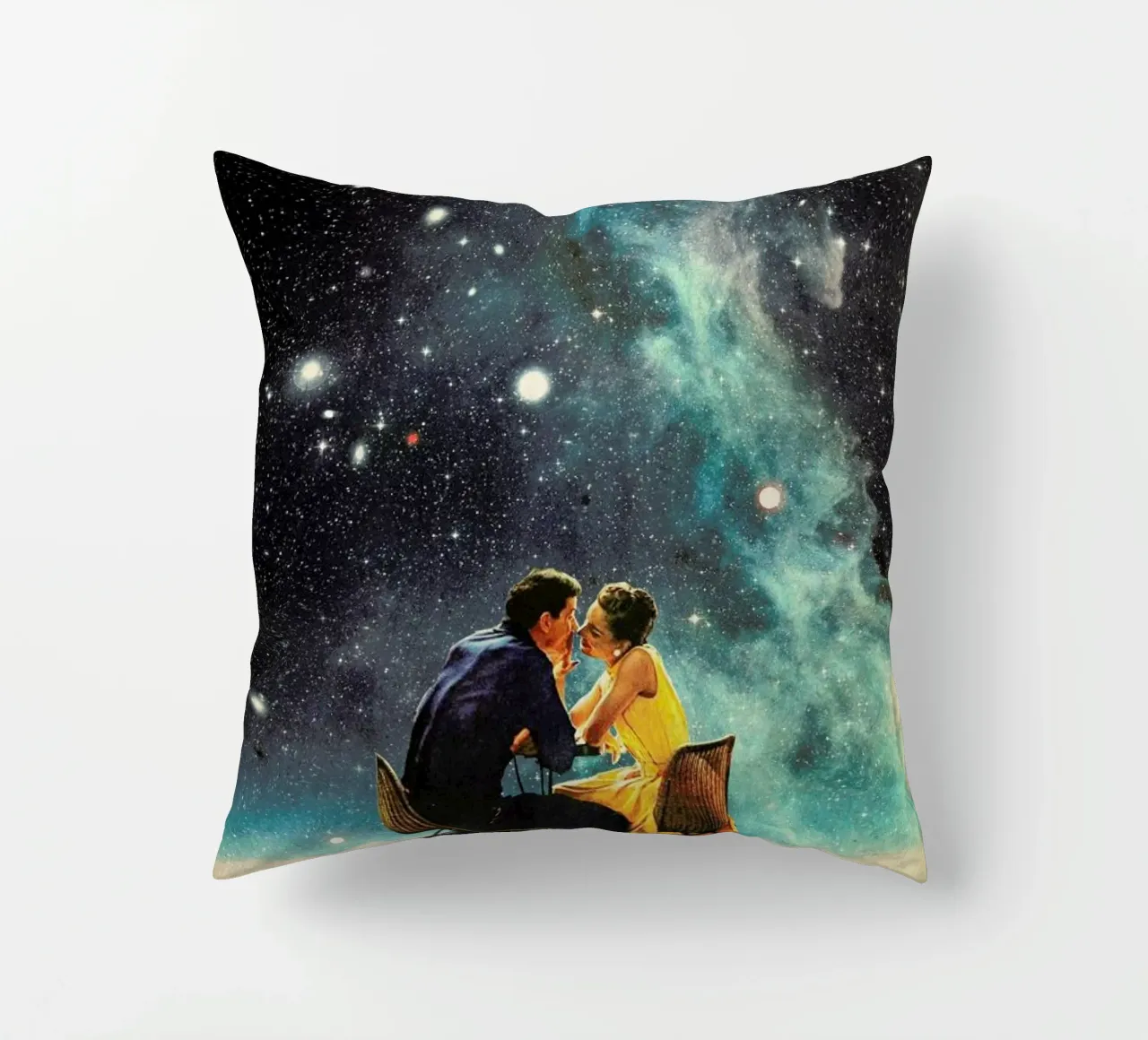 I'd Like To Take You To The Stars For A Second Date cuscino da Frank Moth