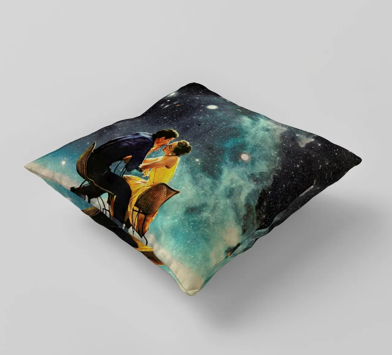 I'd Like To Take You To The Stars For A Second Date cuscino da Frank Moth