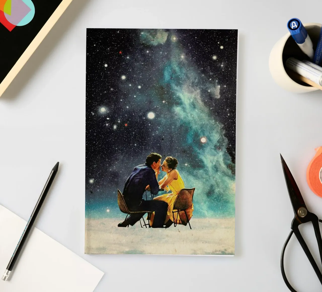 I'd Like To Take You To The Stars For A Second Date notebook by Frank Moth