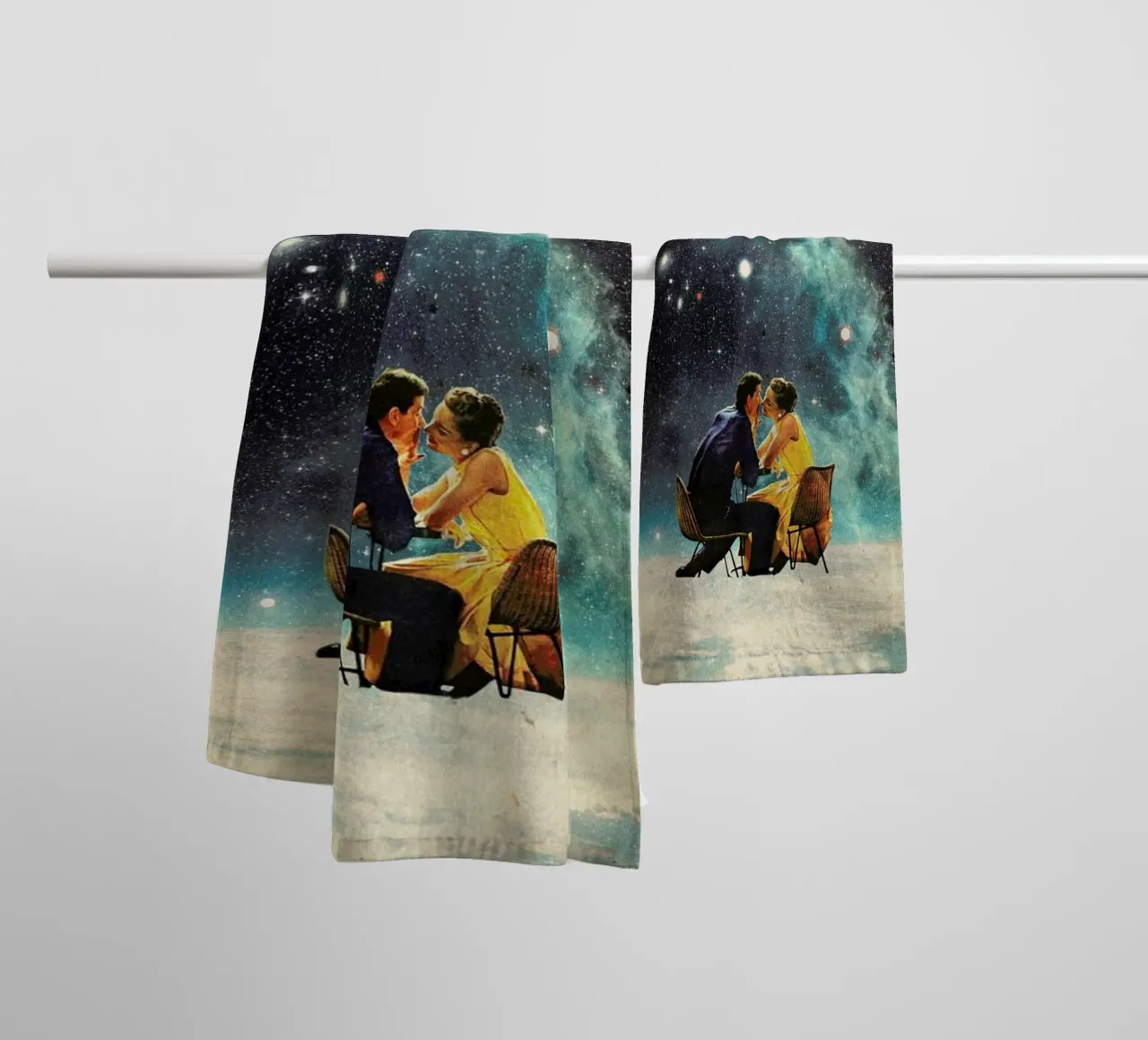 I'd Like To Take You To The Stars For A Second Date asciugamano da bagno da Frank Moth