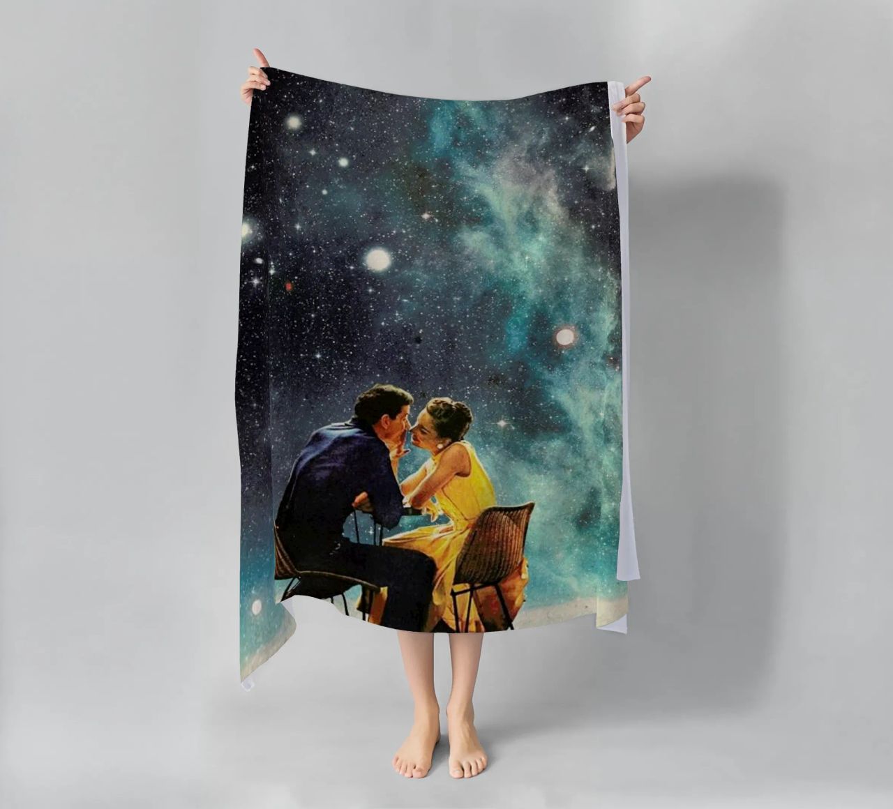 I'd Like To Take You To The Stars For A Second Date serviette de plage de Frank Moth