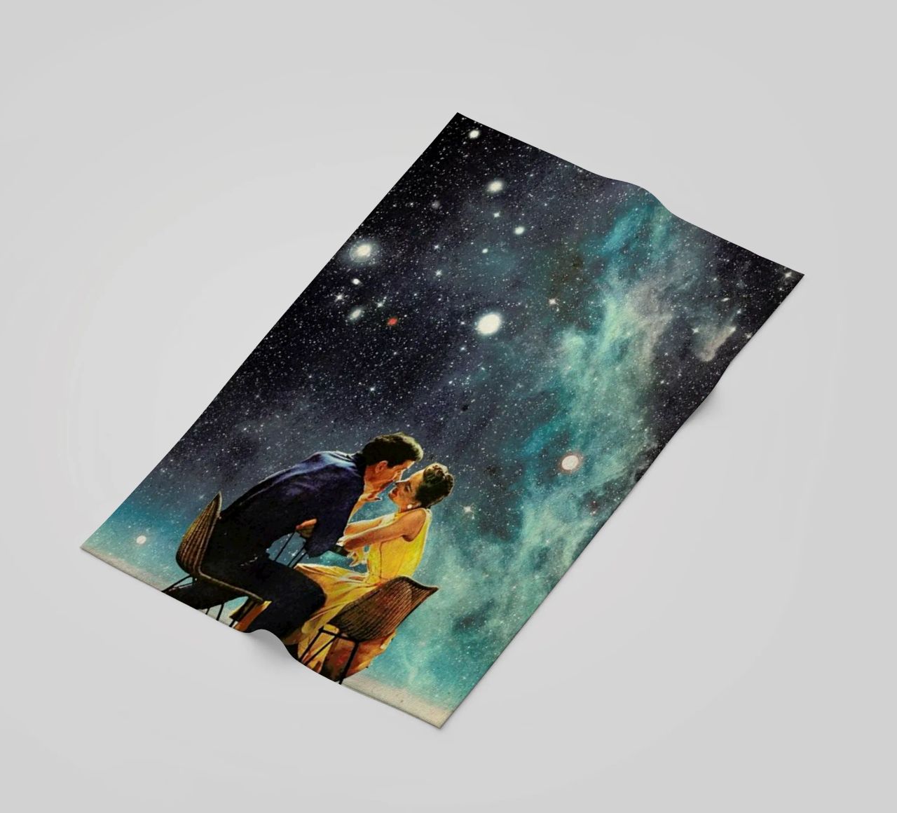 I'd Like To Take You To The Stars For A Second Date serviette de plage de Frank Moth