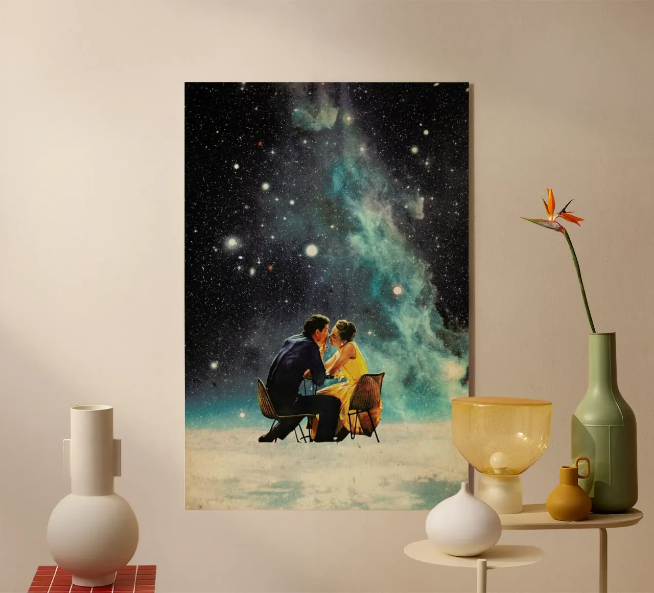 I'd Like To Take You To The Stars For A Second Date acryl van Frank Moth