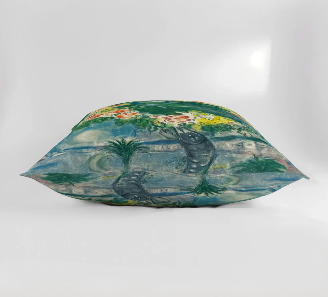 Charles Sorlier dopo Marc Chagall Coppia e pesce cuscino da DuncanBennett shop