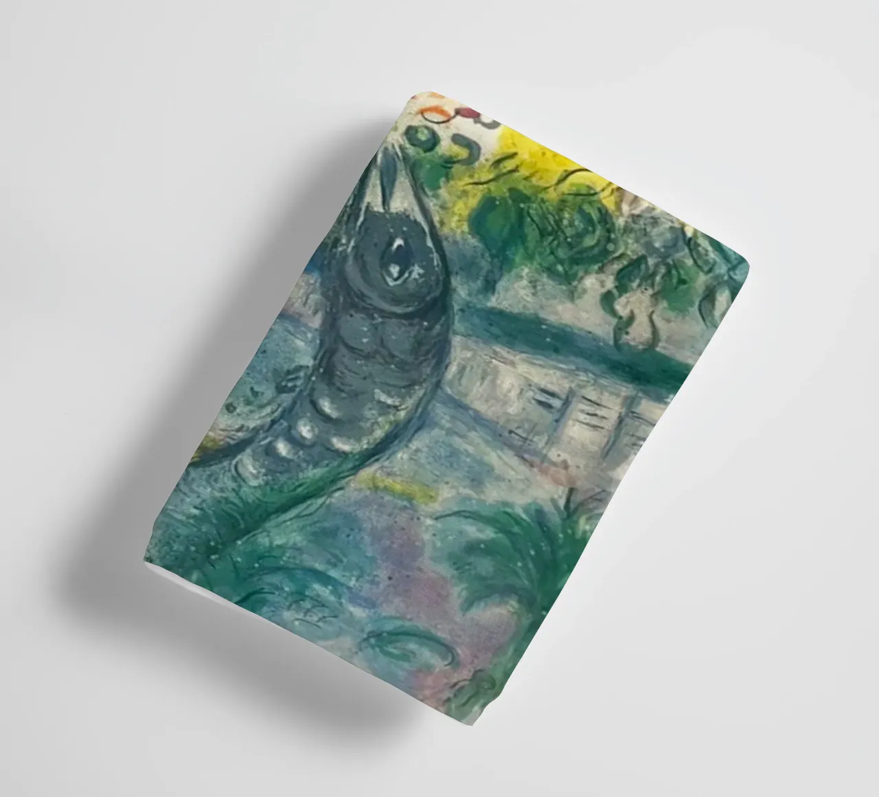 Charles Sorlier after Marc Chagall Couple and Fish towel by DuncanBennett shop