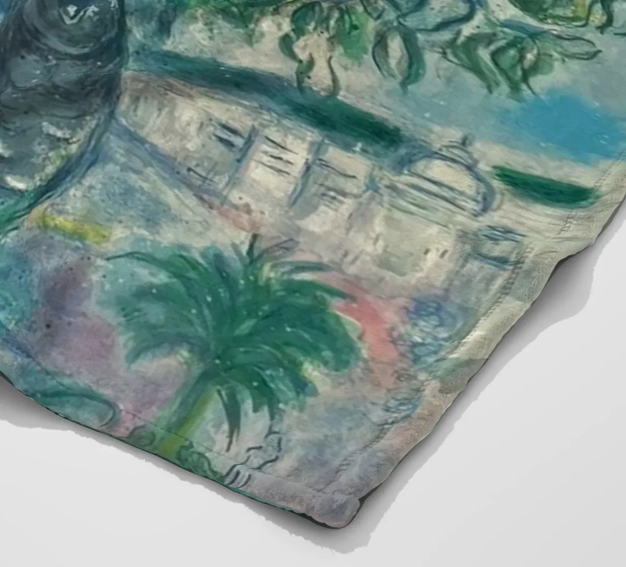 Charles Sorlier dopo Marc Chagall Coppia e pesce coperta in pile da DuncanBennett shop