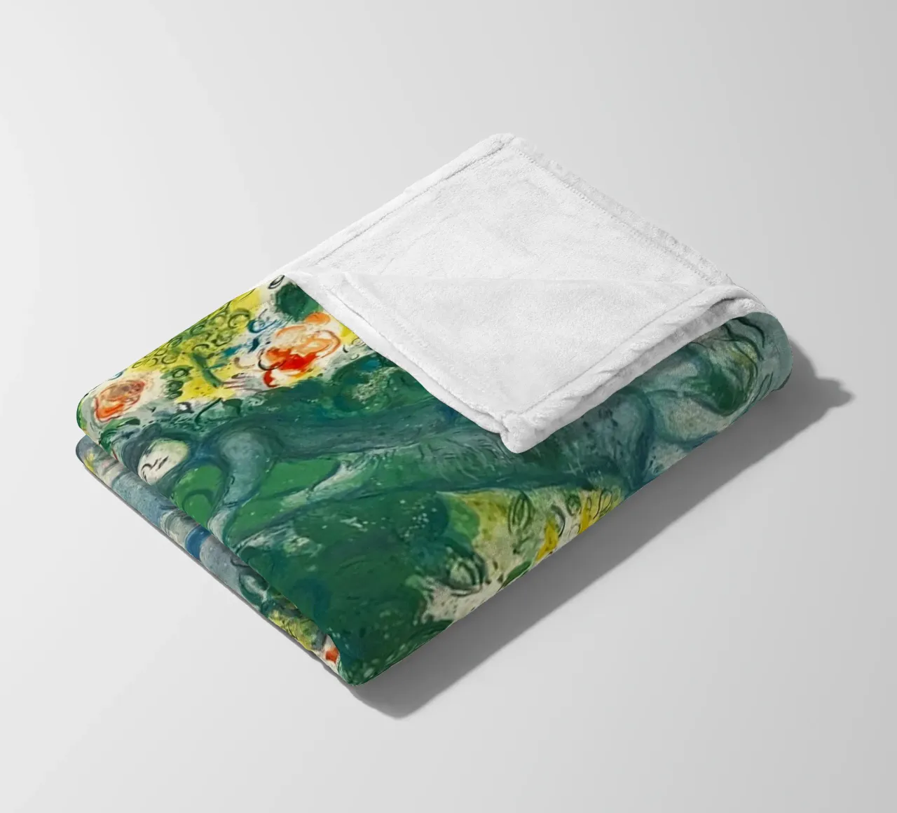 Charles Sorlier dopo Marc Chagall Coppia e pesce coperta in pile da DuncanBennett shop