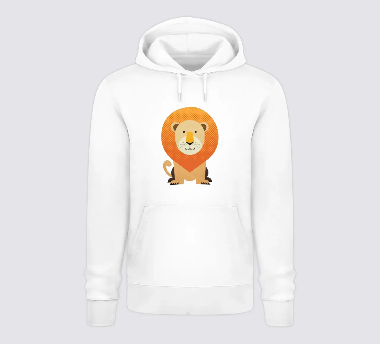 Whimsy Lion hoodie by The Printed Sparrow