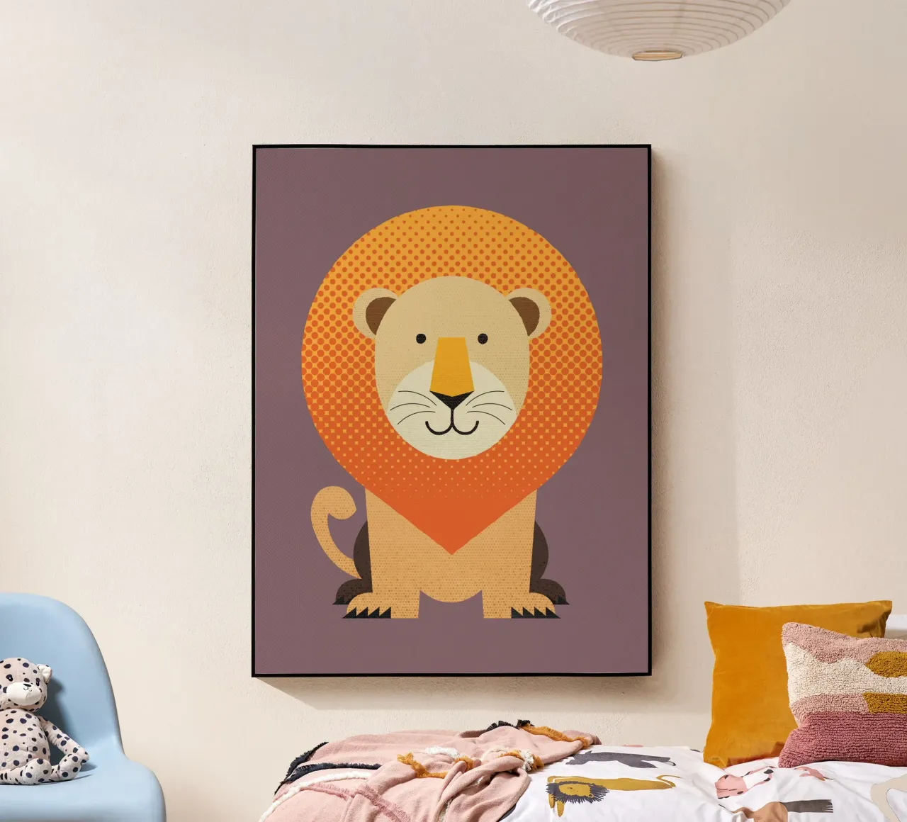 Whimsy Lion acryl van The Printed Sparrow