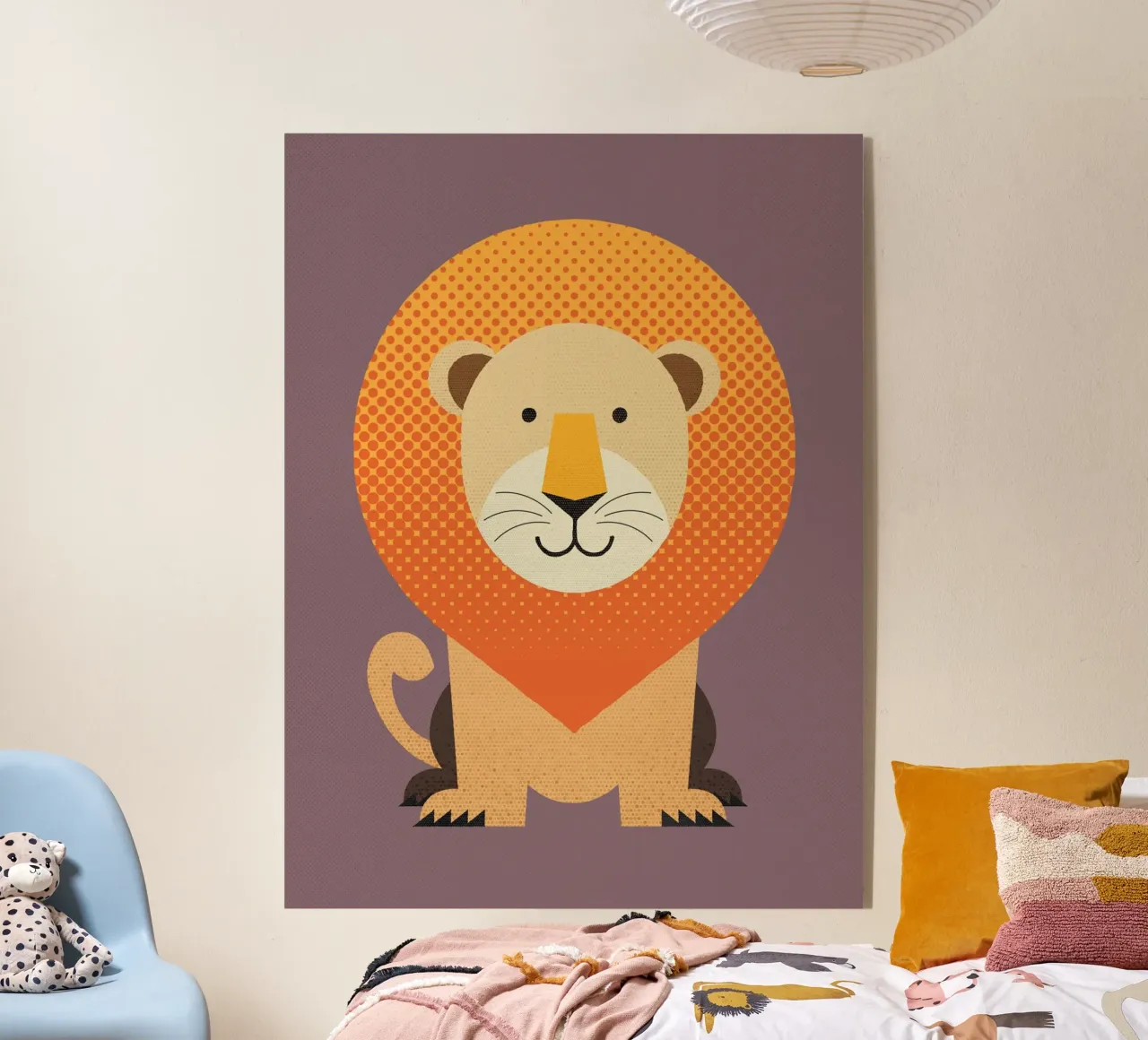 Whimsy Lion plexiglass da The Printed Sparrow