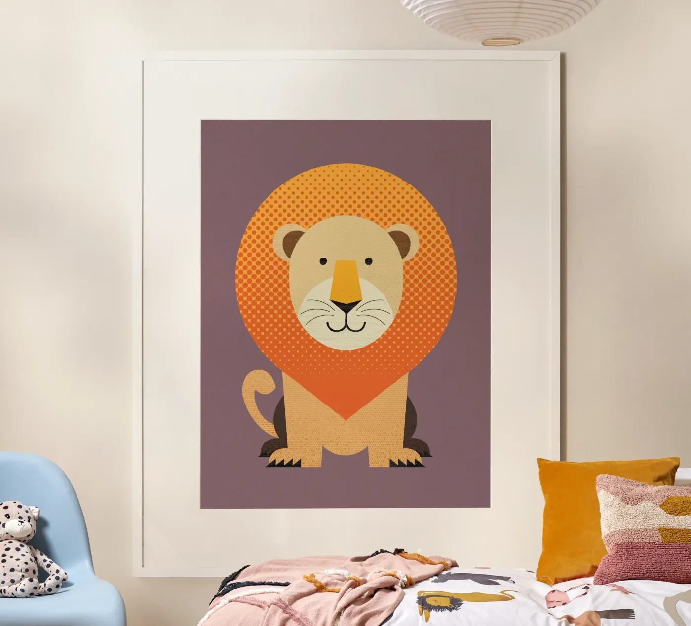 Whimsy Lion poster by The Printed Sparrow