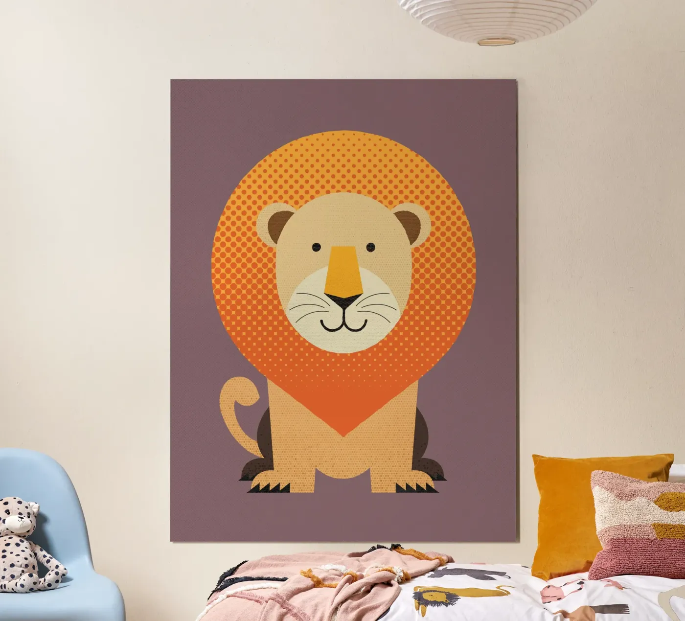 Whimsy Lion poster by The Printed Sparrow