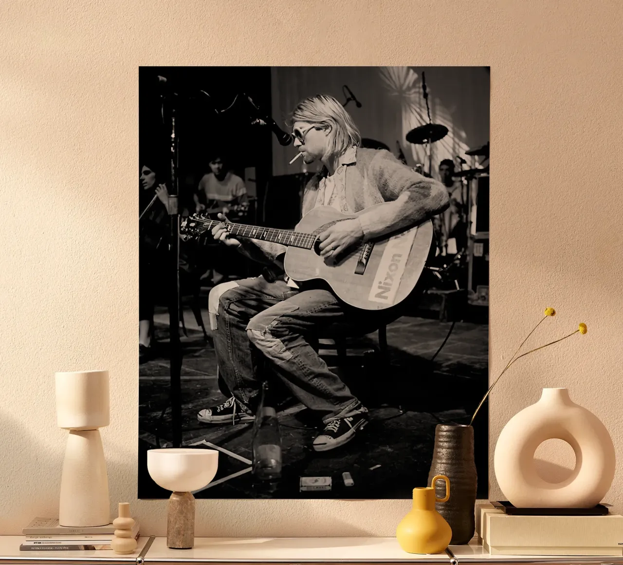 Kurt Akustikgitarre Poster von HUMMERSONIC