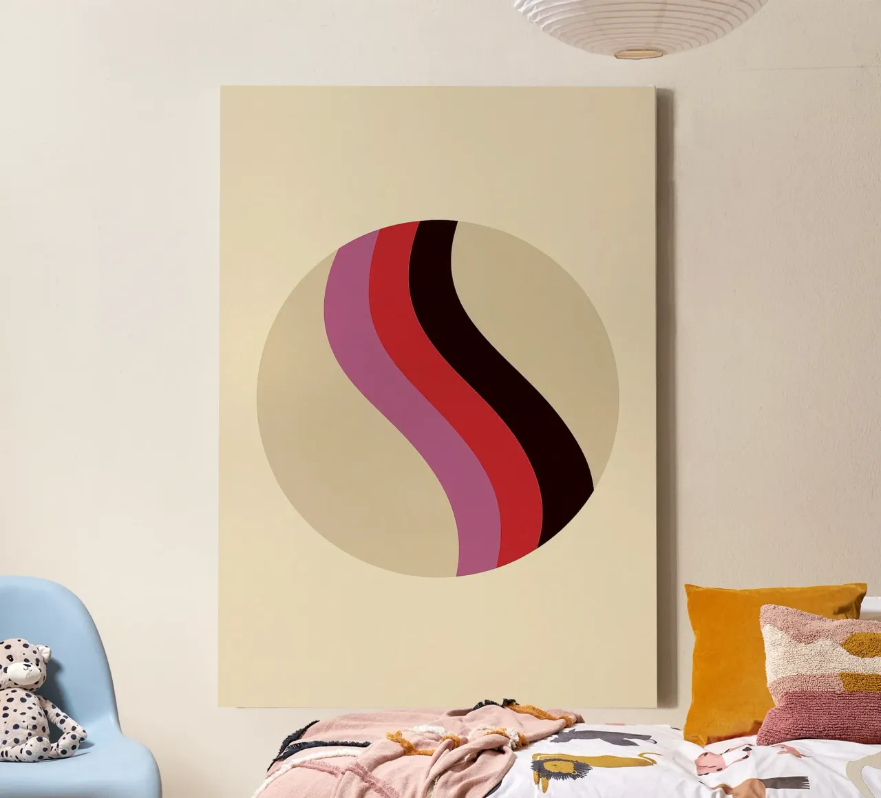 Circle Art canvas with Floater frame by Bulaxtims
