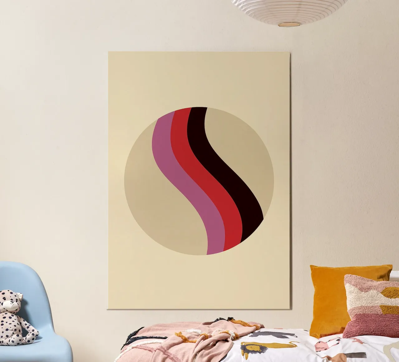 Arte del cerchio poster con telaio in legno da Bulaxtims