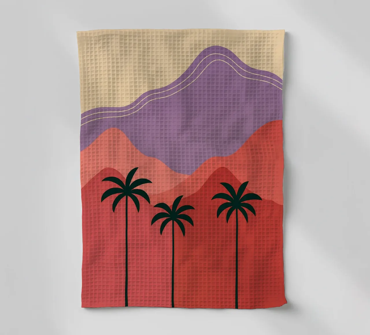 Noix de coco Art abstrait torchon de Bulaxtims