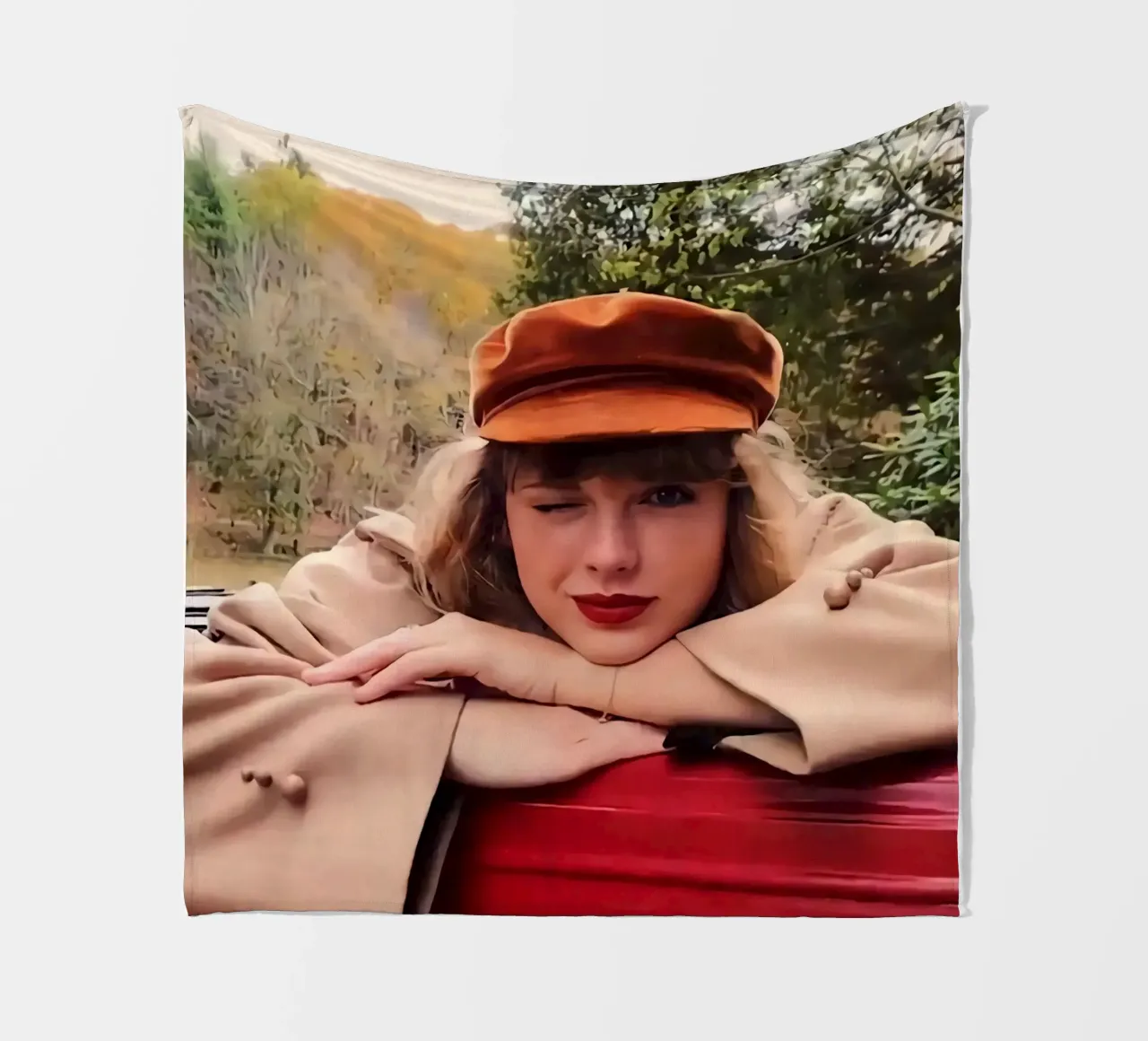 Schöne Sängerin Taylor Swifts Fleecedecke von Taylor collection