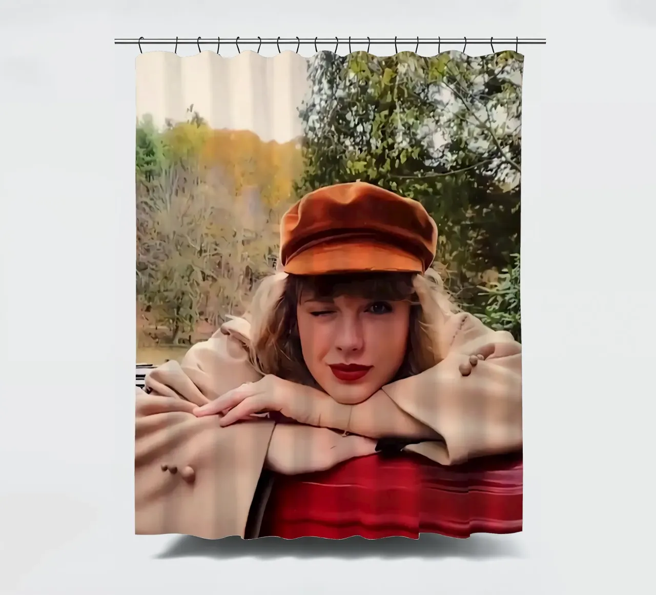 Schöne Sängerin Taylor Swifts Duschvorhang von Taylor collection