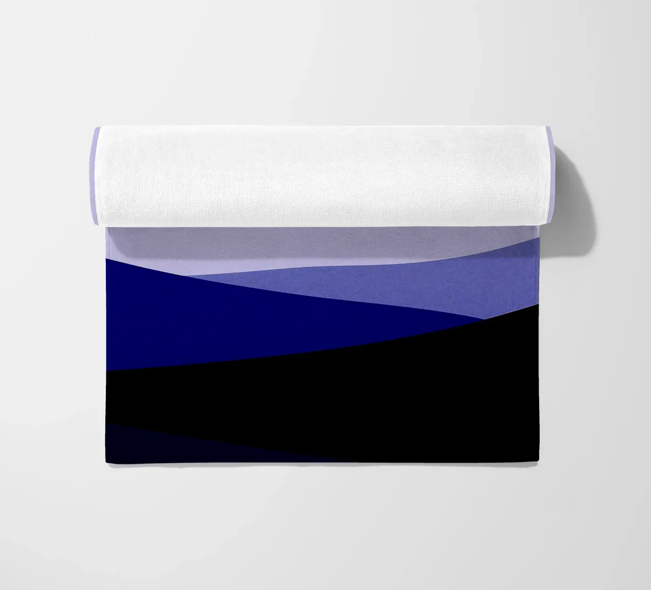 Halve maan in de woestijn Abstracte Kunst strandhanddoek van Bulaxtims