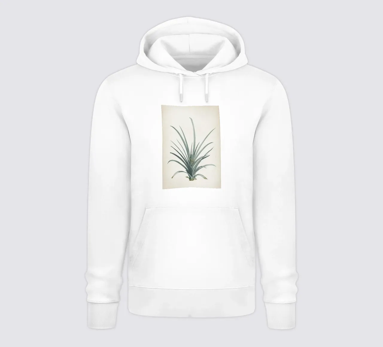 Vintage Redouté 2 Bromelia Ananas felpa con cappuccio da Vintage Print Collection