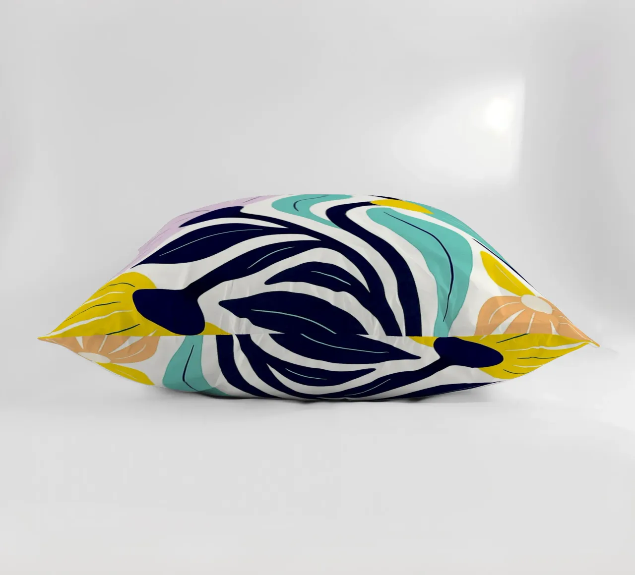 Flowers Abstract Art decorative cushion by Bulaxtims