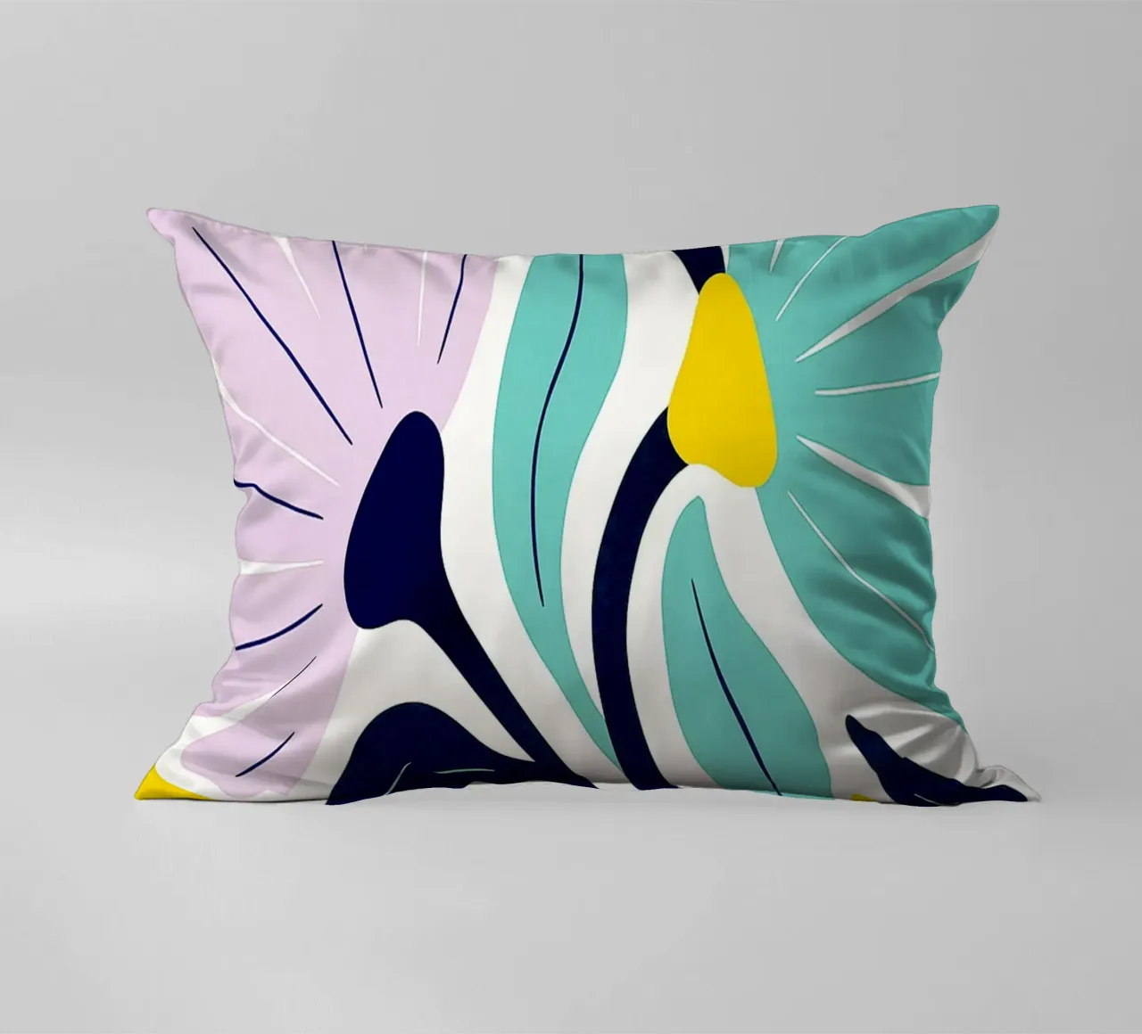 Flowers Abstract Art decorative cushion by Bulaxtims