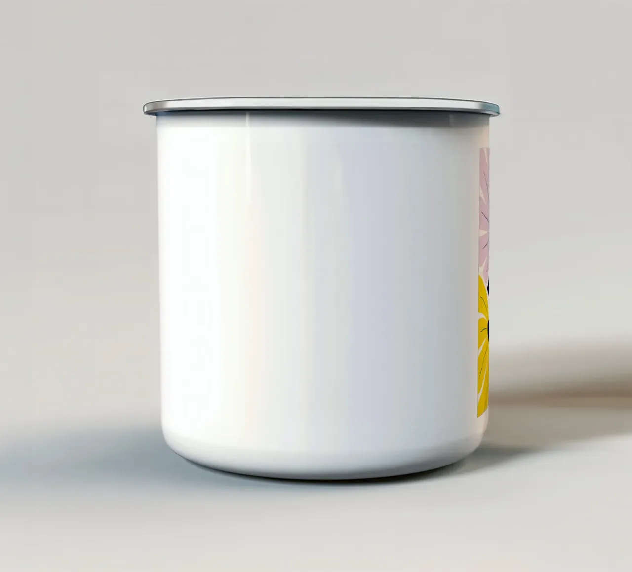 Fiori Arte astratta tazza in smalto da Bulaxtims